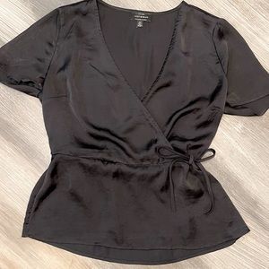 Lucky Brand Black Peplum Blouse